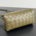 CONCERT POUCH 18 IN ARMY GREEN LAMBSKIN