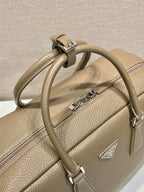 BRIEFCASE 40 IN DRIED MOSS GRAINED CALFSKIN