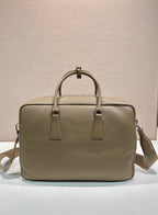 BRIEFCASE 40 IN DRIED MOSS GRAINED CALFSKIN