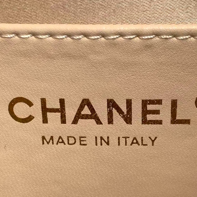 CHANEL 25 MINI HANDBAG 22CM IN BEIGE GRAINED CALFSKIN GOLD HARDWARE