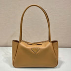 PRADA 28 LARGE BEIGE CALFSKIN HANDBAG