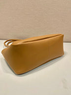 PRADA 28 LARGE BEIGE CALFSKIN HANDBAG