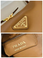 PRADA 28 LARGE BEIGE CALFSKIN HANDBAG