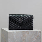 WOC 23 IN BLACK CAVIAR LAMBSKIN SILVER HARDWARE