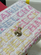 CC 24C CLASSIC DOUBLE FLAP MULTICOLOR TWEED GHW