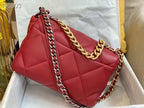 CHANEL 19 FLAP BAG 30 IN RED GOATSKIN