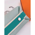 HERM Bride-a-Brac Large Case in Light Green Canvas