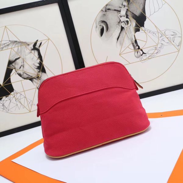 HERM Medium Bolide Travel Case In Red Cotton