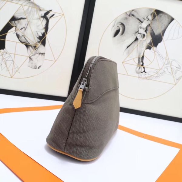 HERM Medium Bolide Travel Case In Taupe Cotton