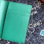 HERM MC¬≤ Euclide Card Holder In Green Epsom Leather