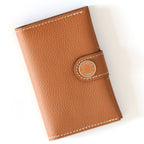 HERM R.M.S Card Holder in Gold Evergrain Calfskin