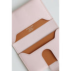 HERM R.M.S Card Holder in Mauve Pale Evergrain Calfskin