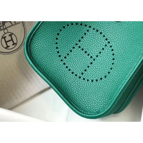 HERM Evelyne III TPM Bag In Vert Vertigo Clemence Leather