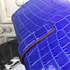 HERM Jige Elan 29 Clutch In Blue Electric Crocodile Leather