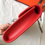 HERM Jige Elan 29 Clutch In Red Epsom Leather