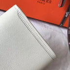 HERM Jige Elan 29 Clutch In White Epsom Leather