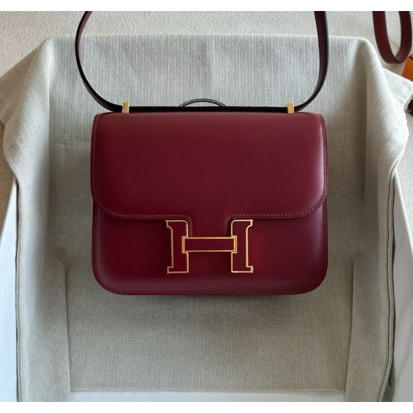 HERM Kelly Moove Handmade Bag in Taupe Swift Calfskin