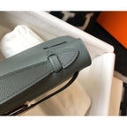 HERM Kelly Pochette Bag In Vert Amande Epsom Leather