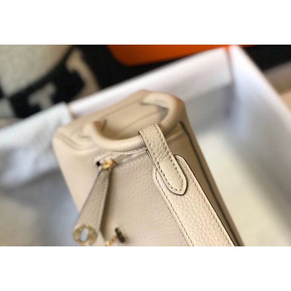 HERM Lindy Mini Bag In Trench Clemence Leather GHW