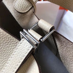 HERM Picotin Lock 18 Bag In Beton Clemence Leather