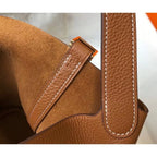 HERM Picotin Lock 22 Bag In Gold Clemence Leather