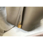 HERM Picotin Lock 22 Bag In Tourterelle Clemence Leather