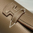 HERM Sac a Depeches 38 Briefcase in Taupe Clemence Leather