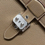 HERM Sac a Depeches 38 Briefcase in Taupe Clemence Leather