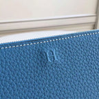 HERM Blue Jean Azap Zipped Wallet