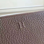 HERM Etoupe Clemence Azap Zipped Wallet