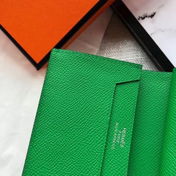 HERM Bearn Mini Wallet In Bamboo Epsom Leather