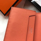 HERM Bearn Mini Wallet In Crevette Epsom Leather