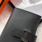 HERM Bearn Mini Wallet In Black Epsom Leather