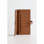 HERM Bearn Long Wallet in Gold Matte Alligator Leather