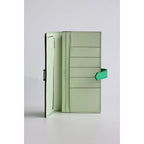HERM Bearn Verso Long Wallet in Vert Comics Epsom Calfskin