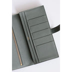 HERM Bearn Long Handmade Wallet in Vert Amande Epsom Calfskin