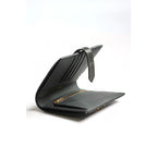 HERM Bearn Compact Wallet in Graphite Matte Alligator Leather