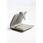 HERM Bearn Compact Wallet in Pearl Grey Matte Alligator Leather