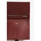 HERM Bearn Compact Wallet in Bordeaux Shiny Alligator Leather