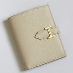 HERM Bearn Compact Handmade Wallet in Craie Chevre Mysore Goatskin