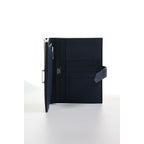 HERM Bearn Compact Handmade Wallet in Blue Saphir Epsom Calfskin