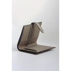 HERM Bearn Compact Handmade Wallet in Gris Asphalt Epsom Calfskin