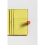 HERM Bearn Compact Verso Handmade Wallet in Orange Epsom Calfskin
