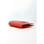 HERM Bearn Compact Handmade Wallet in Red Epsom Calfskin