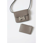 HERM Constance Slim Wallet in Etain Epsom Calfskin