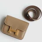 HERM Constance Slim Wallet in Taupe Epsom Calfskin