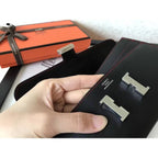 HERM Constance Long Wallet In Black Swift Leather
