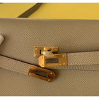 HERM Kelly Classique To Go Wallet In Tourterelle Epsom Calfskin