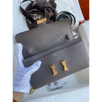 HERM Constance To Go Wallet in Etain Epsom Calfskin