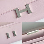 HERM Constance To Go Wallet in Mauve Pale Epsom Calfskin